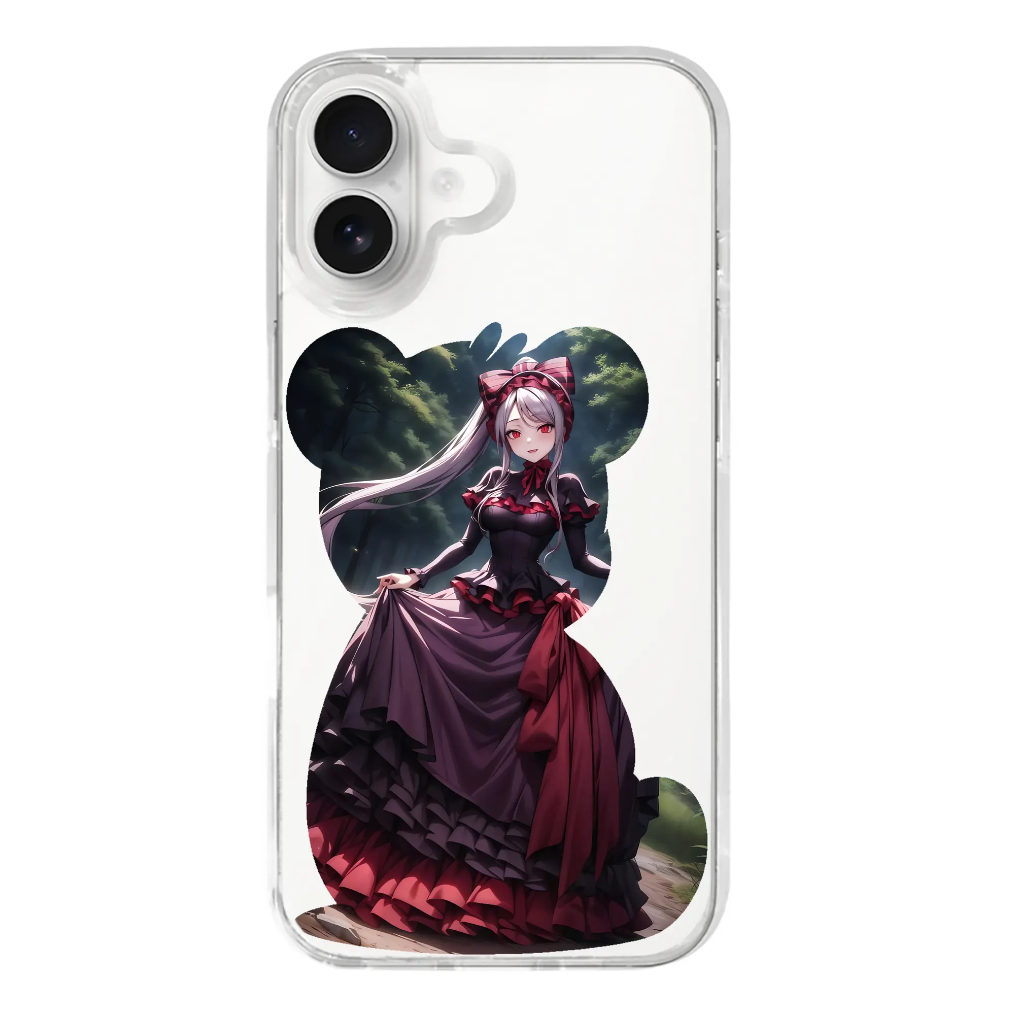 オーバーロード グッズ シャルティア・ブラッドフォールン - iPhone 17シリーズ 透明スマホケース – 薄型・耐衝撃・精密フィット保護カバー